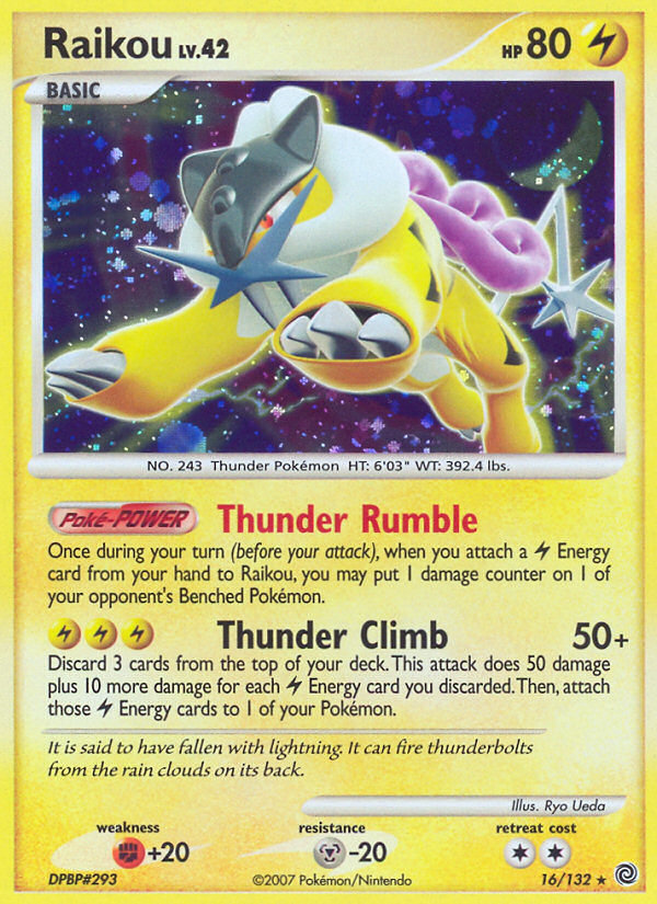 Raikou (16/132) [Diamond & Pearl: Secret Wonders] | Cracking-Singles