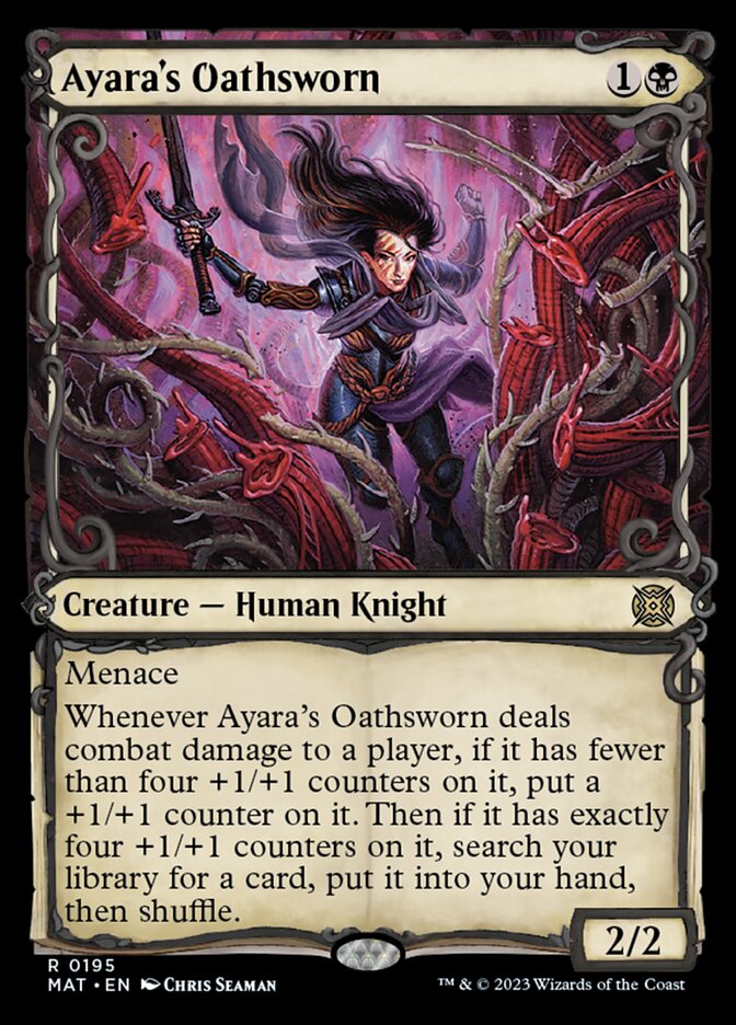 Ayara's Oathsworn (Showcase Halo Foil) [March of the Machine: The Aftermath] | Cracking-Singles