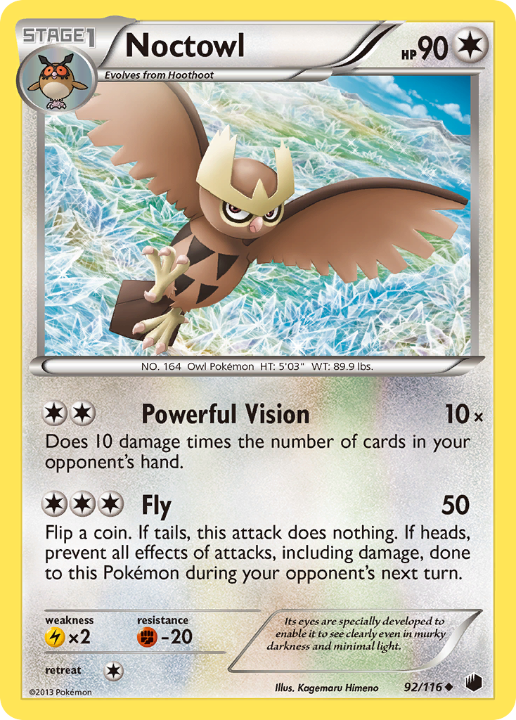 Noctowl (92/116) [Black & White: Plasma Freeze] | Cracking-Singles