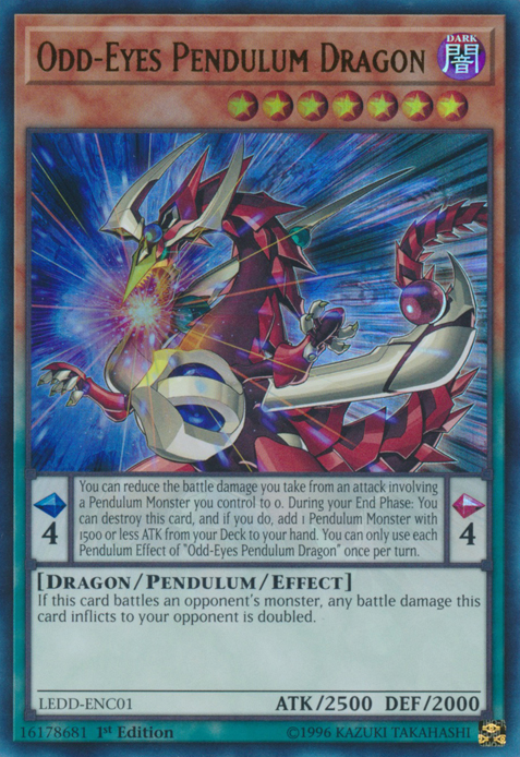 Odd-Eyes Pendulum Dragon [LEDD-ENC01] Ultra Rare | Cracking-Singles