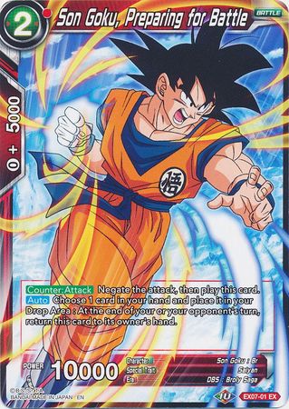 Son Goku, Preparing for Battle [EX07-01] | Cracking-Singles