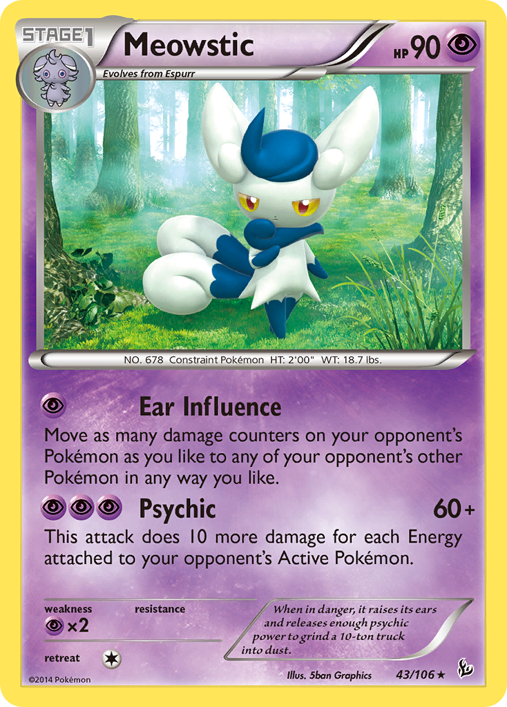 Meowstic (43/106) [XY: Flashfire] | Cracking-Singles