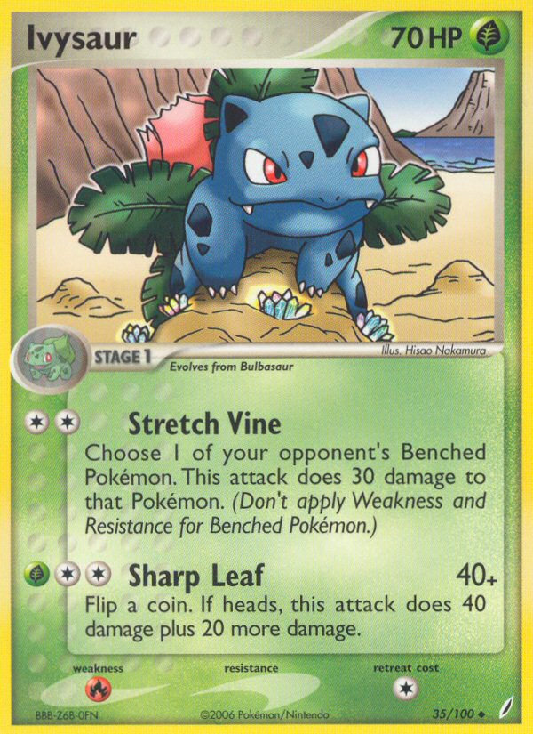 Ivysaur (35/100) [EX: Crystal Guardians] | Cracking-Singles