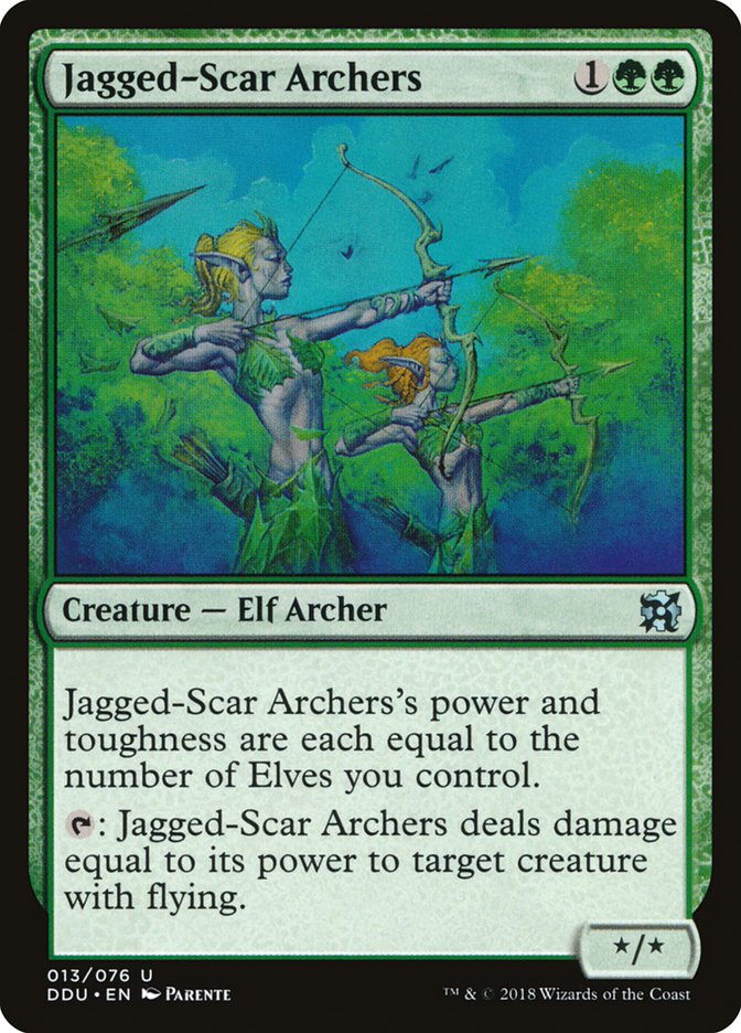 Jagged-Scar Archers [Duel Decks: Elves vs. Inventors] | Cracking-Singles