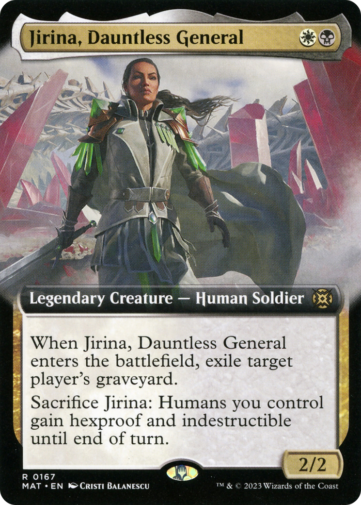 Jirina, Dauntless General (Extended Art) [March of the Machine: The Aftermath] | Cracking-Singles