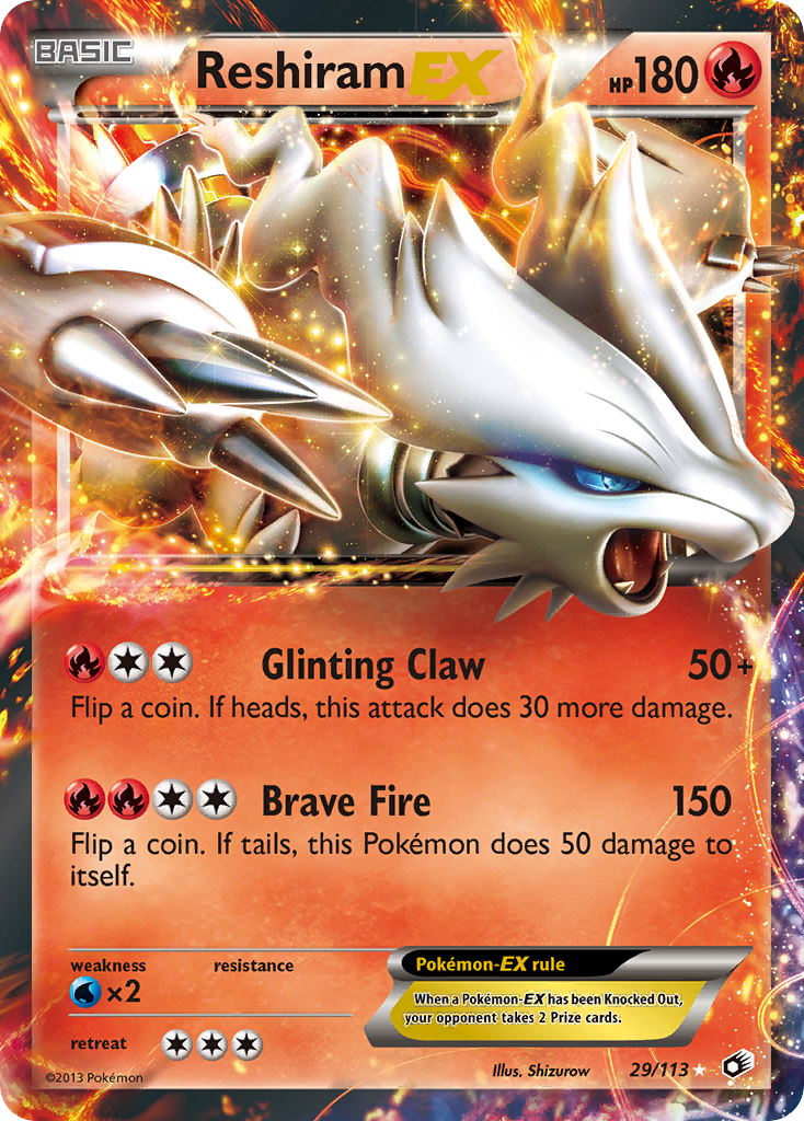 Reshiram EX (29/113) [Black & White: Legendary Treasures] | Cracking-Singles