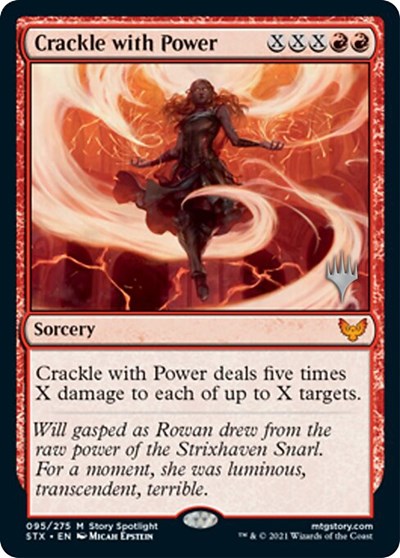 Crackle with Power (Promo Pack) [Strixhaven: School of Mages Promos] | Cracking-Singles