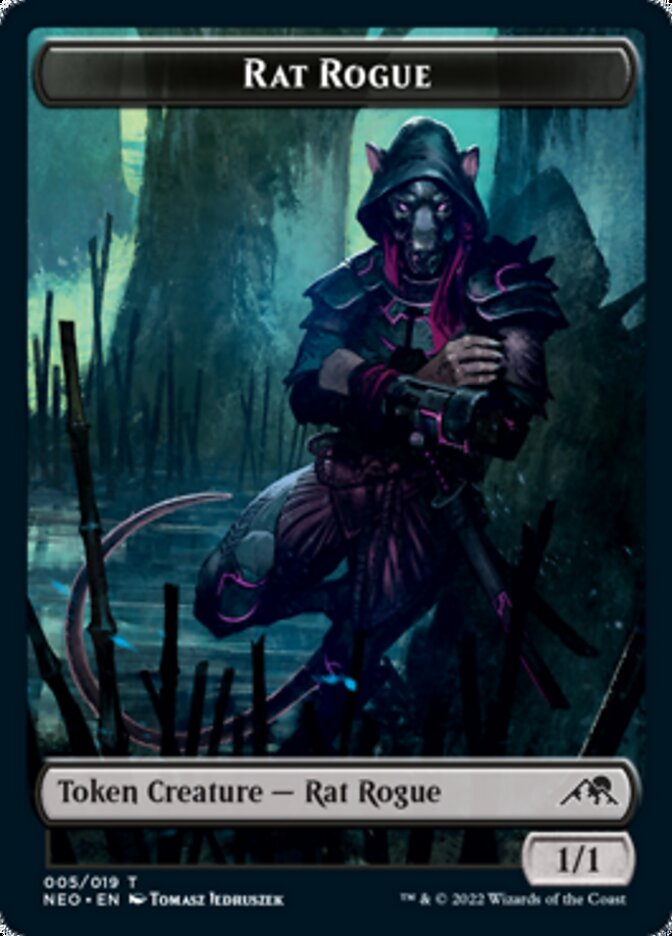 Rat Rogue Token [Kamigawa: Neon Dynasty Tokens] | Cracking-Singles