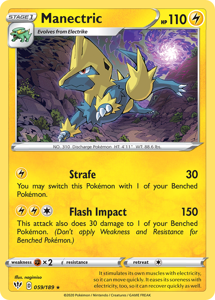 Manectric (059/189) [Sword & Shield: Darkness Ablaze] | Cracking-Singles