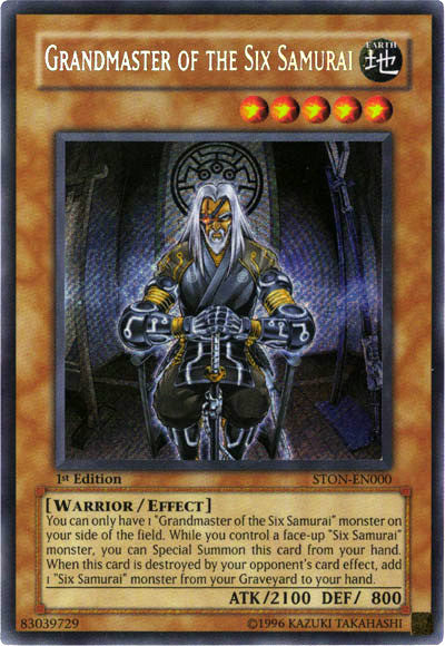 Grandmaster of the Six Samurai [STON-EN000] Secret Rare | Cracking-Singles