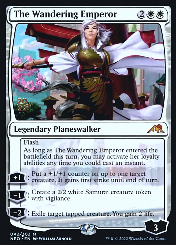 The Wandering Emperor [Kamigawa: Neon Dynasty Prerelease Promos] | Cracking-Singles