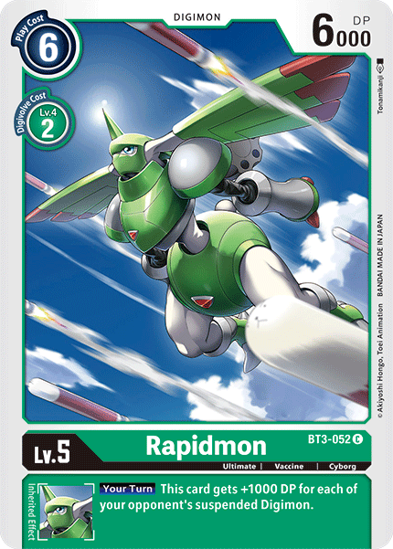 Rapidmon [BT3-052] [Release Special Booster Ver.1.5] | Cracking-Singles