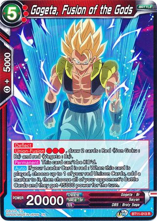 Gogeta, Fusion of the Gods [BT11-013] | Cracking-Singles