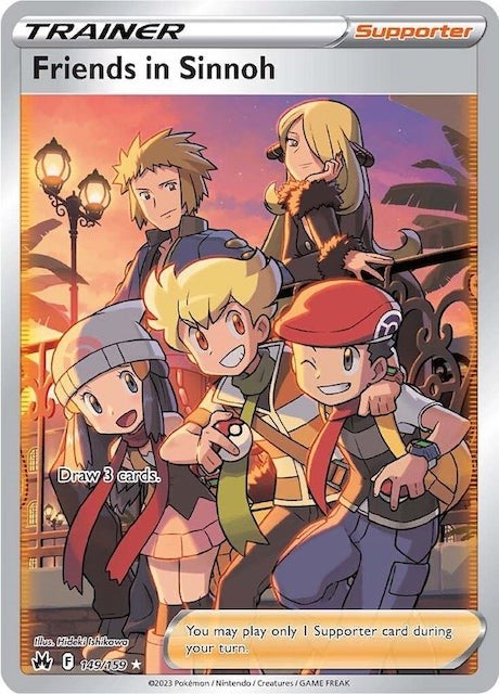 Friends in Sinnoh (149/159) (Full Art) [Sword & Shield: Crown Zenith] | Cracking-Singles