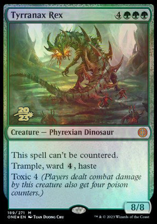 Tyrranax Rex [Phyrexia: All Will Be One Prerelease Promos] | Cracking-Singles