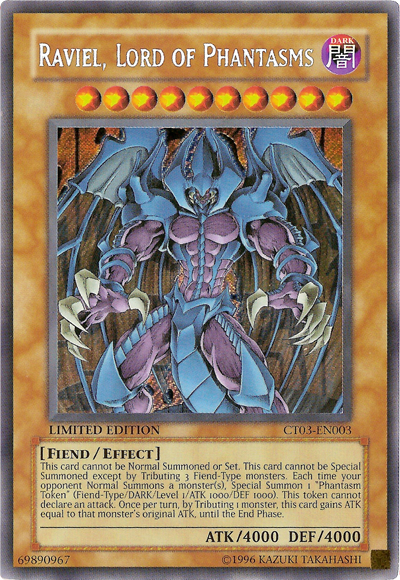 Raviel, Lord of Phantasms [CT03-EN003] Secret Rare | Cracking-Singles