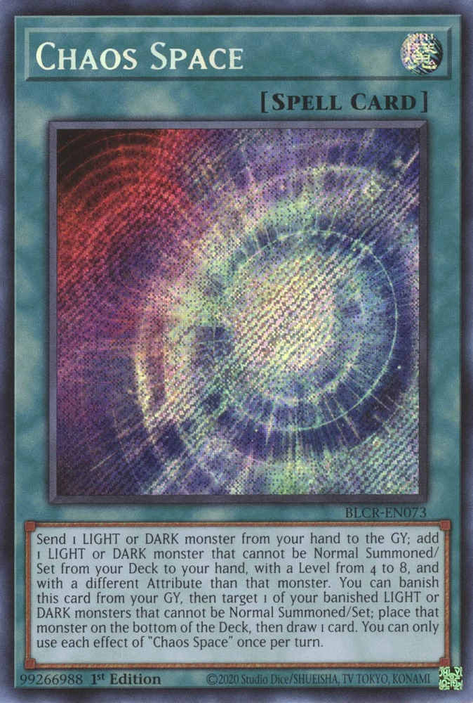 Chaos Space [BLCR-EN073] Secret Rare | Cracking-Singles