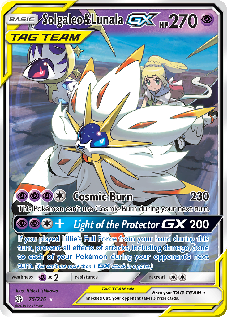 Solgaleo & Lunala GX (75/236) [Sun & Moon: Cosmic Eclipse] | Cracking-Singles