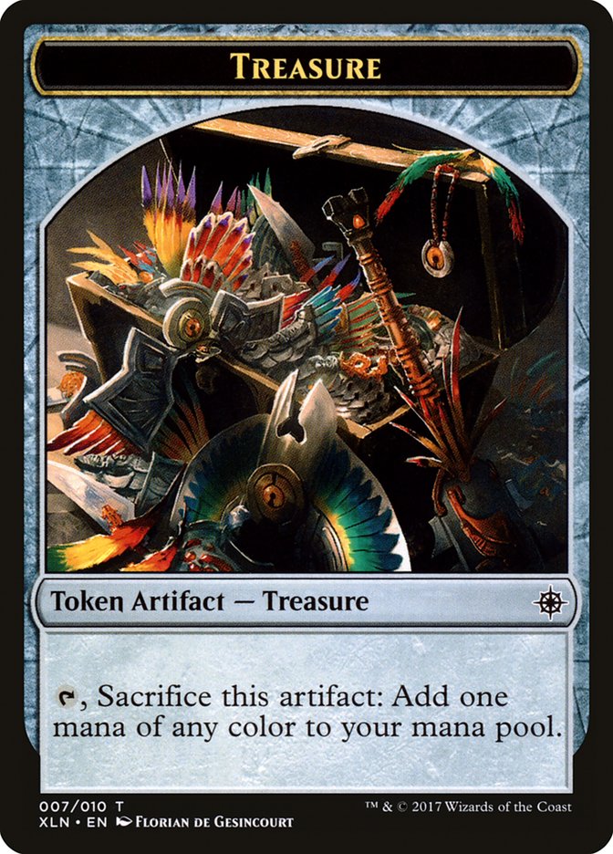 Treasure (007/010) [Ixalan Tokens] | Cracking-Singles