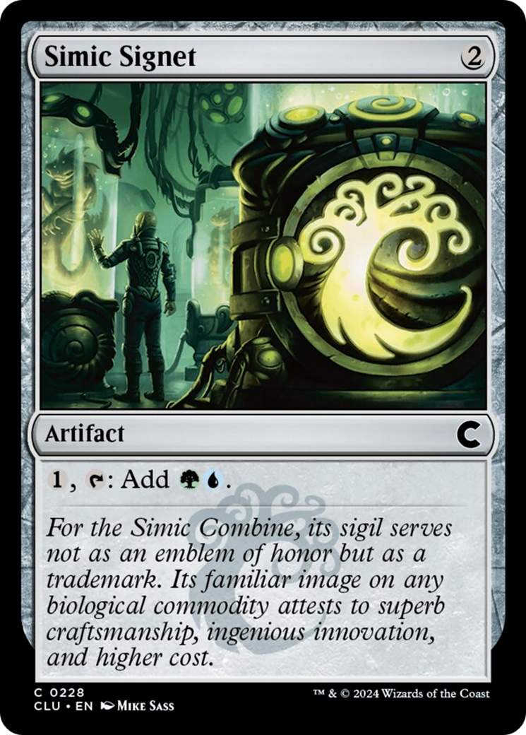 Simic Signet [Ravnica: Clue Edition] | Cracking-Singles