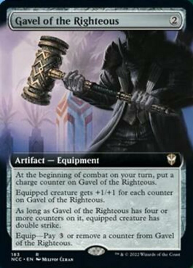 Gavel of the Righteous (Extended Art) [Streets of New Capenna Commander] | Cracking-Singles