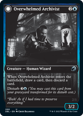 Overwhelmed Archivist // Archive Haunt [Innistrad: Double Feature] | Cracking-Singles