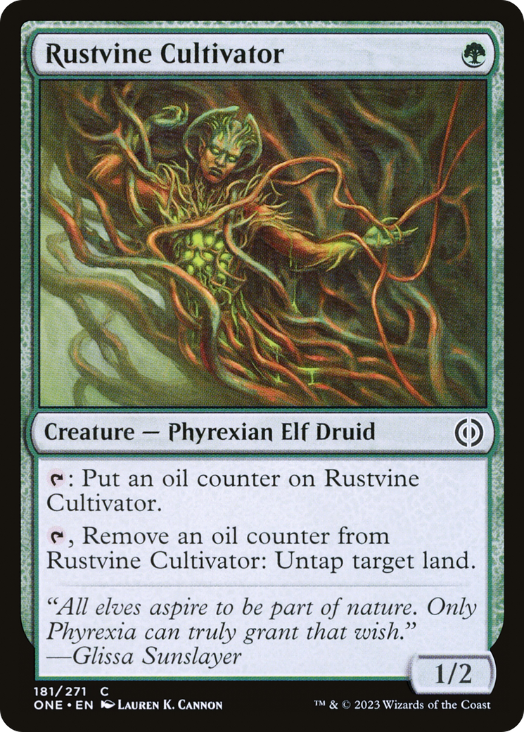 Rustvine Cultivator [Phyrexia: All Will Be One] | Cracking-Singles