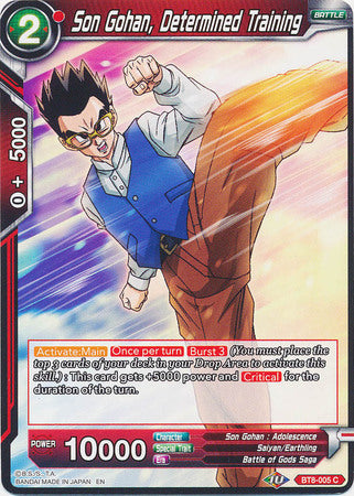 Son Gohan, Determined Training [BT8-005] | Cracking-Singles