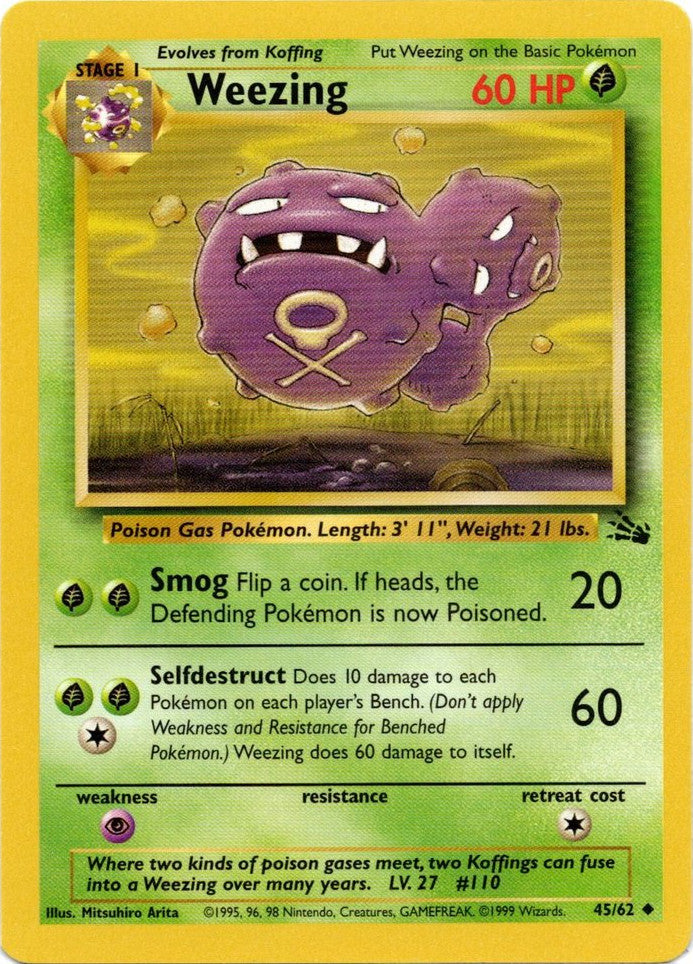 Weezing (45/62) [Fossil Unlimited] | Cracking-Singles