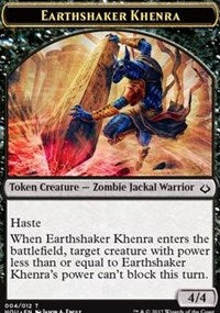 Earthshaker Khenra // Cat Double-sided Token [Hour of Devastation Tokens] | Cracking-Singles