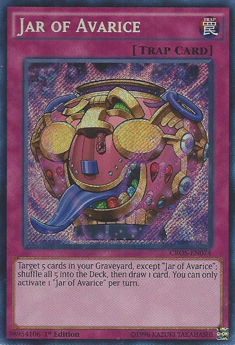 Jar of Avarice [CROS-EN074] Secret Rare | Cracking-Singles