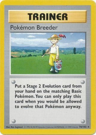 Pokemon Breeder (76/102) [Base Set Shadowless Unlimited] | Cracking-Singles