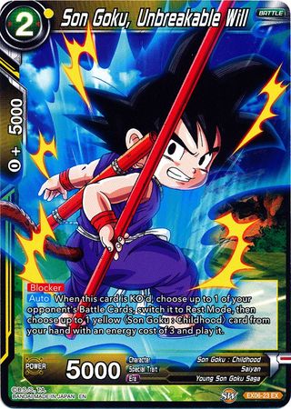 Son Goku, Unbreakable Will [EX06-23] | Cracking-Singles