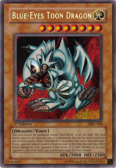 Blue-Eyes Toon Dragon [MRL-000] Secret Rare | Cracking-Singles