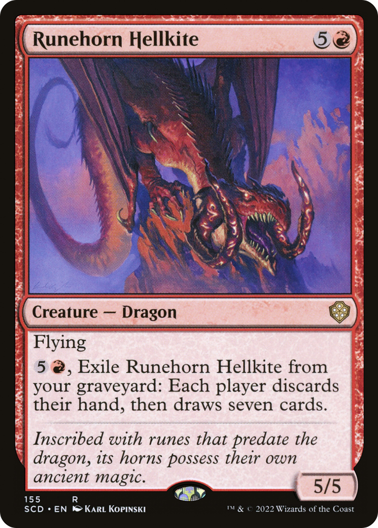 Runehorn Hellkite [Starter Commander Decks] | Cracking-Singles