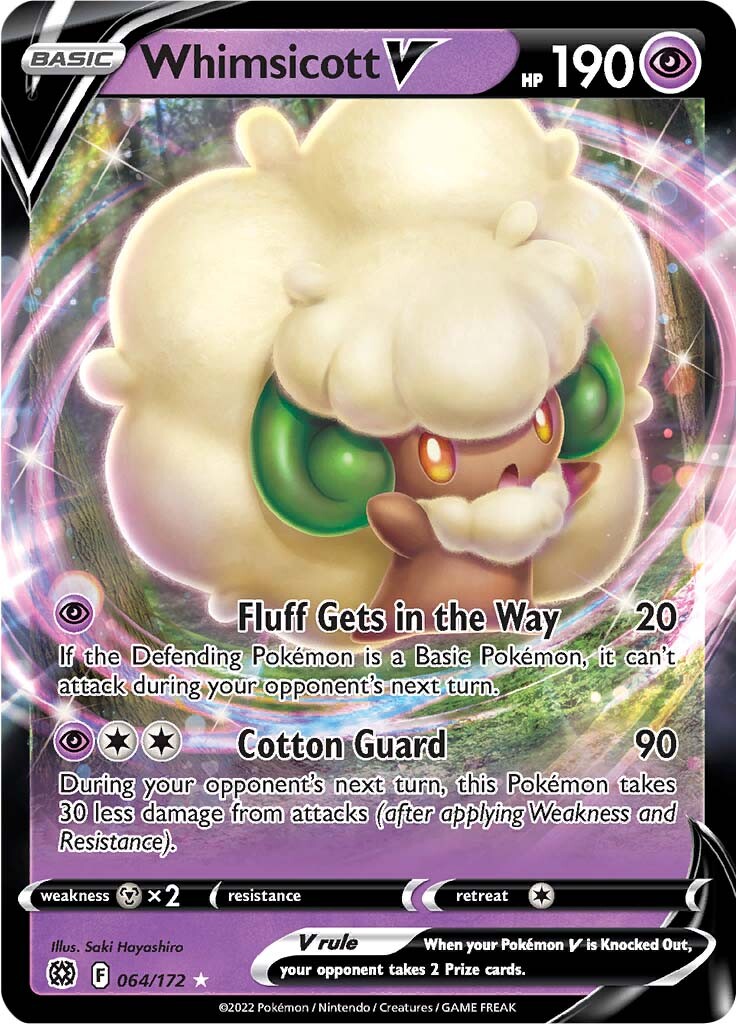 Whimsicott V (064/172) [Sword & Shield: Brilliant Stars] | Cracking-Singles