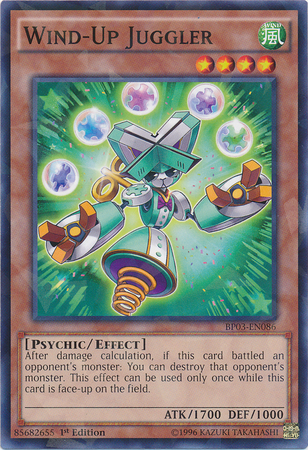 Wind-Up Juggler [BP03-EN086] Shatterfoil Rare | Cracking-Singles