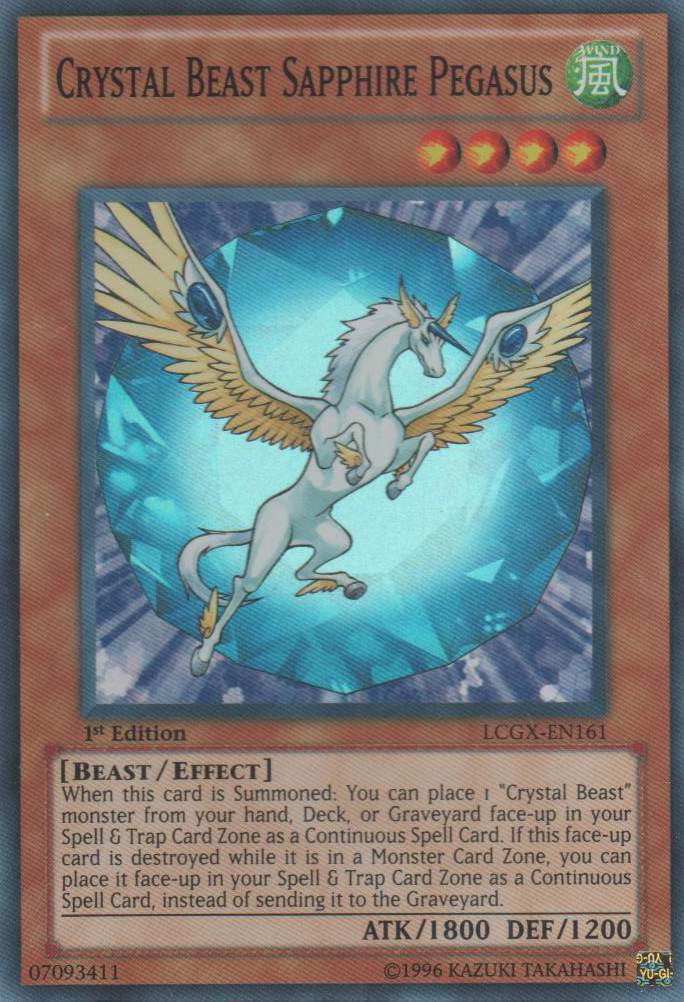 Crystal Beast Sapphire Pegasus [LCGX-EN161] Super Rare | Cracking-Singles