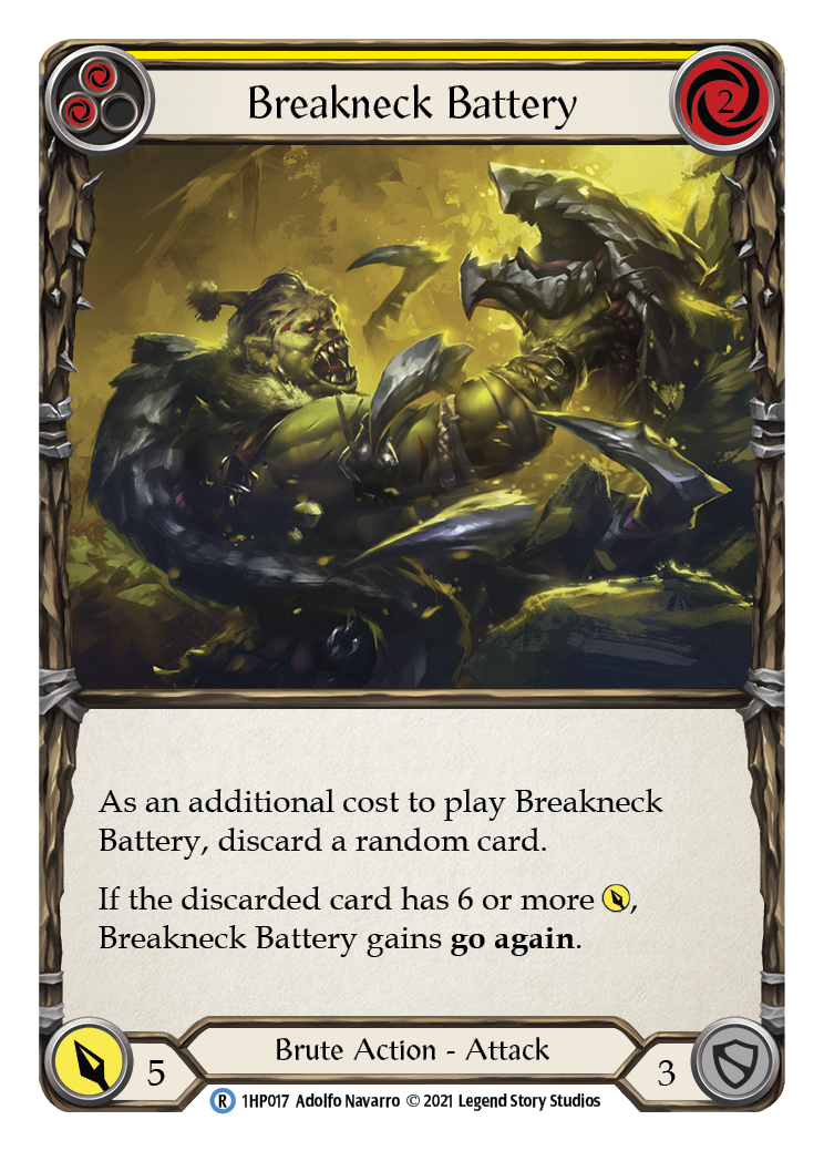 Breakneck Battery (Yellow) [1HP017] | Cracking-Singles