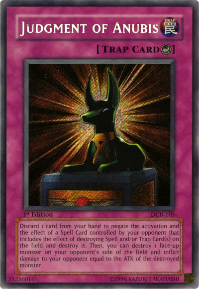 Judgment of Anubis [DCR-105] Secret Rare | Cracking-Singles