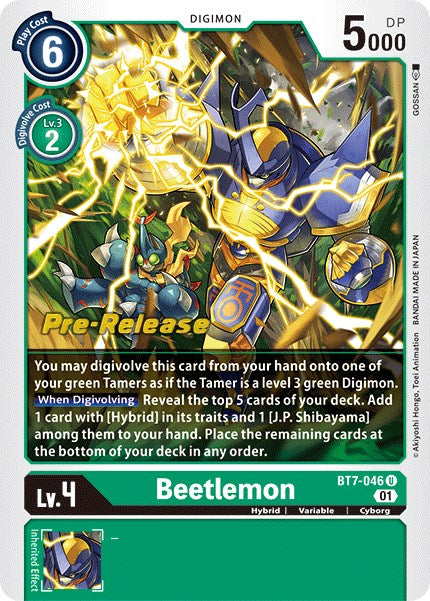 Beetlemon [BT7-046] [Next Adventure Pre-Release Cards] | Cracking-Singles