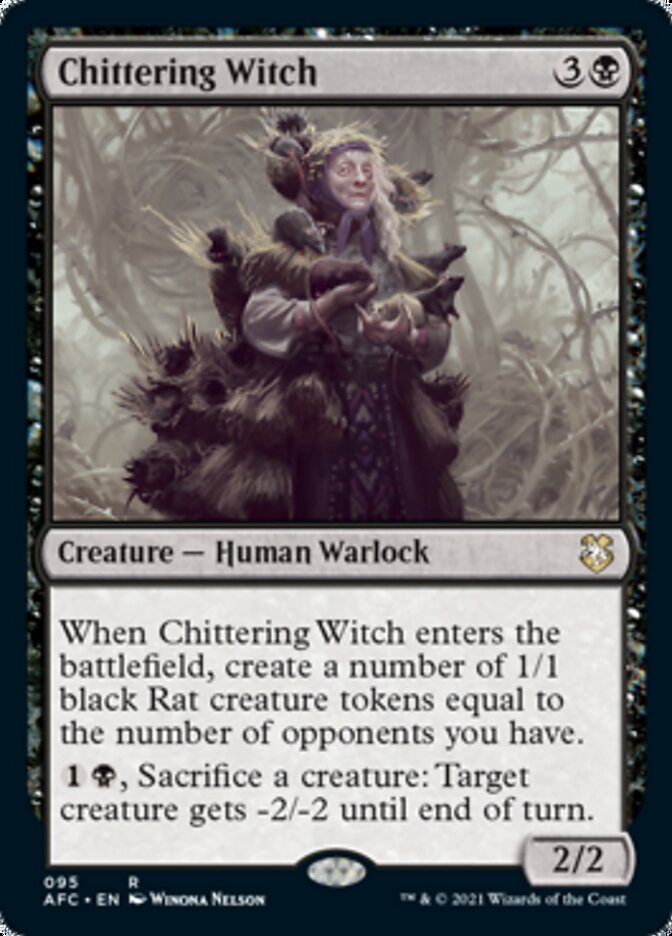 Chittering Witch [Dungeons & Dragons: Adventures in the Forgotten Realms Commander] | Cracking-Singles