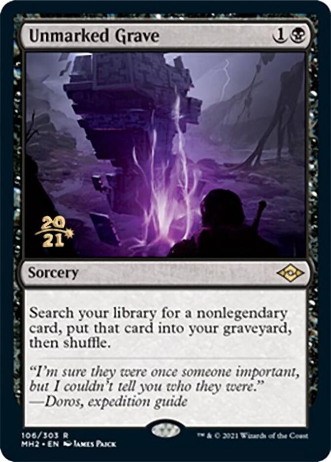 Unmarked Grave [Modern Horizons 2 Prerelease Promos] | Cracking-Singles