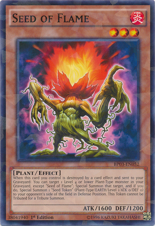 Seed of Flame [BP03-EN052] Shatterfoil Rare | Cracking-Singles