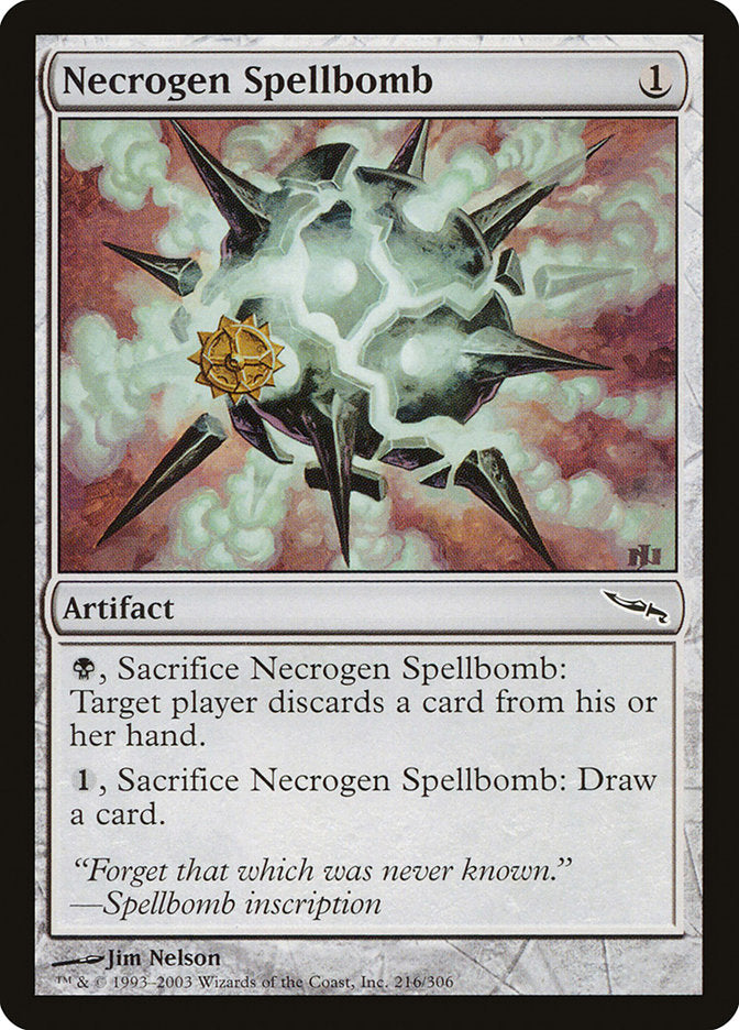 Necrogen Spellbomb [Mirrodin] | Cracking-Singles