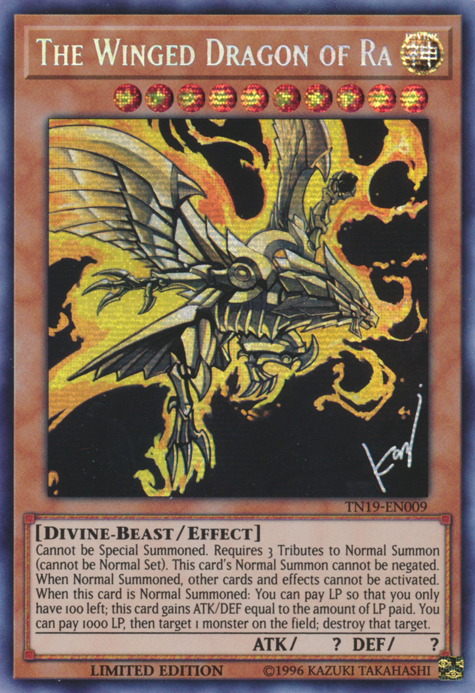 The Winged Dragon of Ra [TN19-EN009] Prismatic Secret Rare | Cracking-Singles