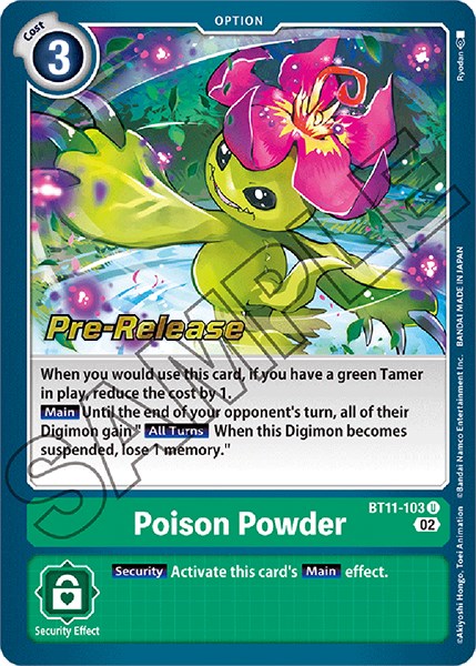 Poison Powder [BT11-103] [Dimensional Phase Pre-Release Promos] | Cracking-Singles