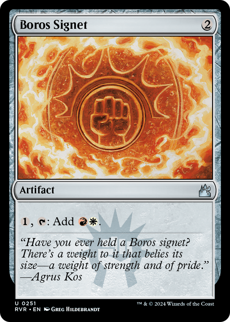 Boros Signet [Ravnica Remastered] | Cracking-Singles