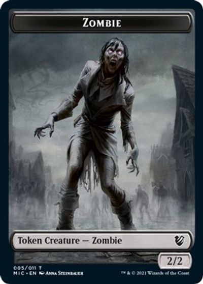 Zombie (005 MIC) // Zombie (005 MID) [Innistrad: Midnight Hunt Commander] | Cracking-Singles