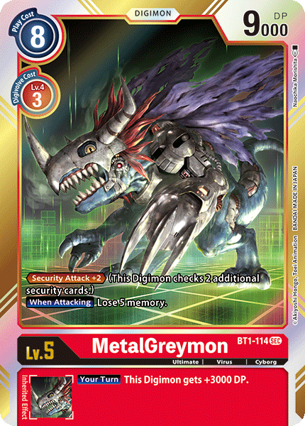 MetalGreymon [BT1-114] [Release Special Booster Ver.1.0] | Cracking-Singles